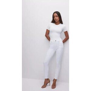Good American Women's High-Rise White Skinny Jeans Size 12/31